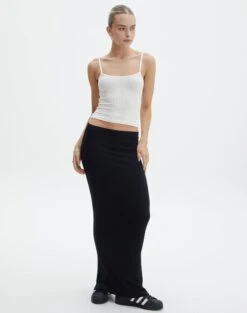 Luxe Lounge Modal Thin Strap Singlet -Style Fashion Fit sisi modal tank milk full tv118176mod