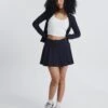 Active Mini Skirt -Style Fashion Fit sissonne sporty mini skirt navy blazer front ss102984ss