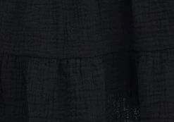 Muslin Tiered Mini Skirt -Style Fashion Fit sky shirred muslin skirt black imagefront ss72038mus