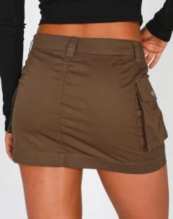 Zip Cargo Mini Skirt -Style Fashion Fit stella cargo skirt susan soil back ss86240pln
