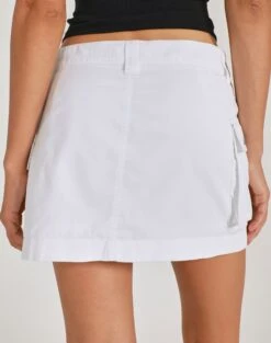 Zip Cargo Mini Skirt -Style Fashion Fit stella cargo skirt white back ss86240pln