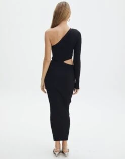 One Shoulder Long Sleeve Maxi Dress -Style Fashion Fit stella one sleeve black back kd129008vn