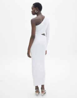 One Shoulder Long Sleeve Maxi Dress -Style Fashion Fit stella one sleeve white back kd129008vn