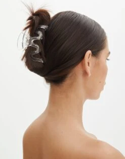 Sculpted Glitter Maxi Dress 38 Sculpted Glitter Maxi Dress -Style Fashion Fit swiggle claw clip clear front ha130787clp 1