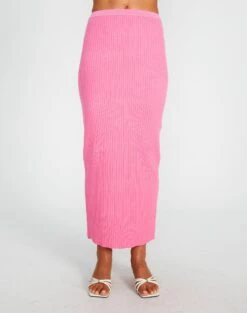 Slim-fit Rib Maxi Skirt -Style Fashion Fit t co mango knit skirt smell the roses full sl62154tknt