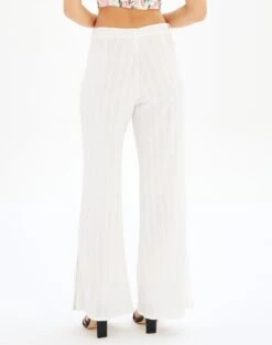 High Rise Tailored Wide Leg Panelled Pant -Style Fashion Fit talia tailored crepe pant white back pw55252cot