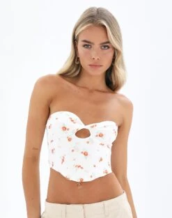 Printed Lace Trim Cami Top -Style Fashion Fit tarmi twist front corset carrot bunches front bv85333crb 2