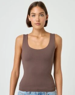 Ringspun Low Rise Denim Skirt -Style Fashion Fit tommy tank top irish coffee front tv124269pch