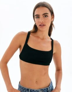 Mesh Cross Back Lettuce Trim Cami -Style Fashion Fit xavier x back tank black front tv79208vis 4