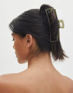 High Rise Flare Ponte Pant -Style Fashion Fit xl thin rectangle claw clip lt khaki front ha142076clp 1