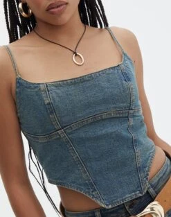 Ringspun Denim Zip Back Corset 25 Ringspun Denim Zip Back Corset -Style Fashion Fit yolanda denim corset ethal ringspun imageback bv126939spu